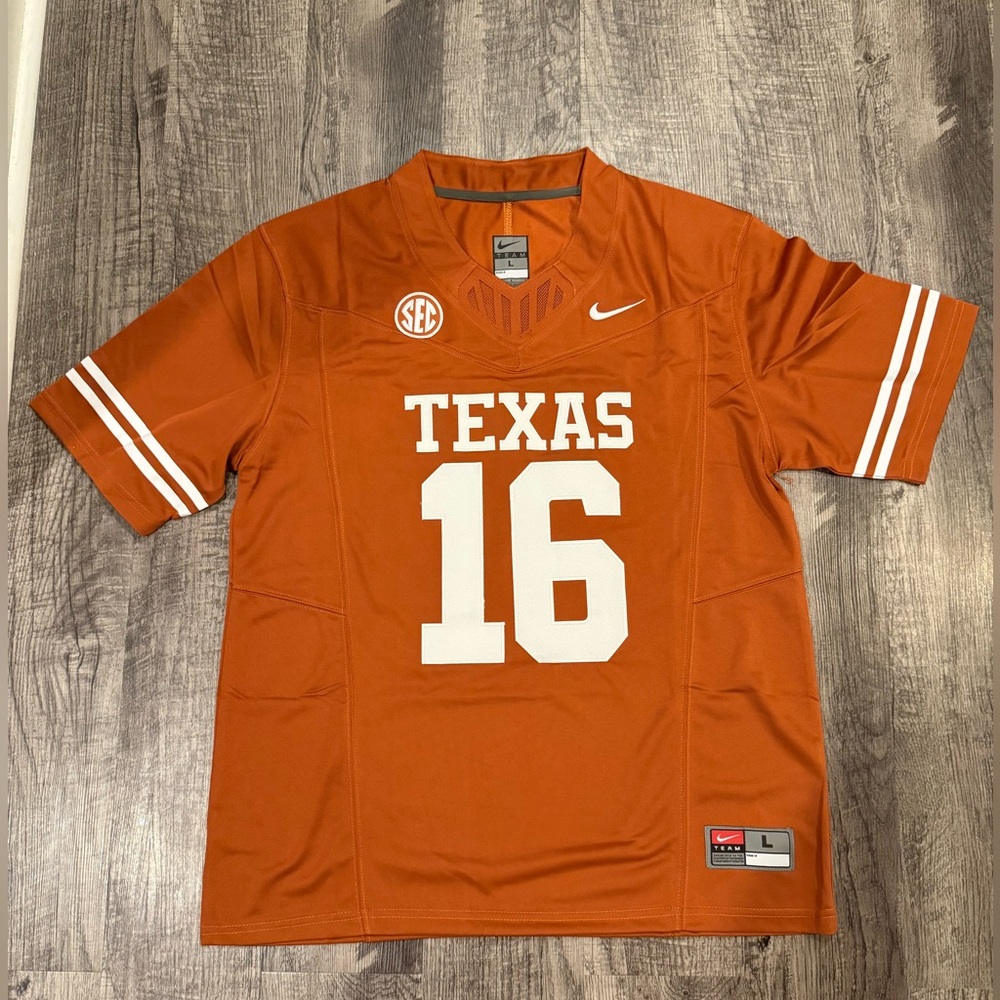 Arch Manning Texas Longhorns Orange Jersey Men’s Size 3XL